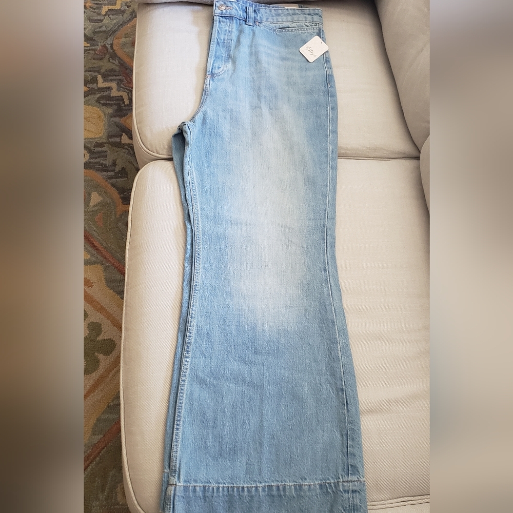 We The Free Cerine Relaxed Boot Cut In Cowgirl Blues Jeans NWT 33 SHORT